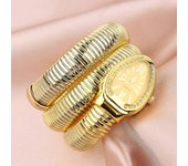 Relojes de mujer Reloj de pulsera con forma de serpiente para mujer Acero Cuarzo Reloj de mujer Relogio Feminino Oro