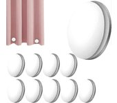 10pcs fuertes pesos de cortina de ducha magnética, pesos de cortina magnética redonda, evitan que el forro de la cortina sople alrededor