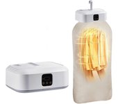 Secadora de ropa eléctrica, secadoras con bomba de calor 2H de secado rápido 600W energéticamente eficiente, temporizador, esterilización UV, ropa ...