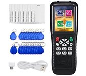 Duplicadora RFID Copiadora Escritor Función de decodificación Máquina de llave de tarjeta inteligente RFID NFC Copiadora IC Lector de ID W negro