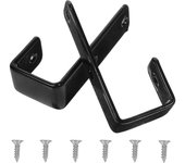 1 juego de soporte de escalera de litera Gancho de fijación de escalera de cama Gancho de soporte de escalera de litera resistente Negro 6.90X3.20X...