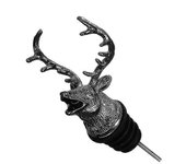 Dispensador para Jagermeister Aleación de zinc Ciervo Alce boca de vertido Extractor de vinos Accesorios de barra de vertidores de plata Cabeza de ...