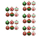 30Pcs Bola de Navidad Adornos de decoración de árbol de Navidad para decoración del hogar Colgantes de árbol colgante de Navidad Bolas de Año Nuevo...