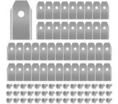 45 x cuchillas de titanio para todos los husqvarn / automower / Yardforce / gardena cortadoras de césped robóticas (3g-0.75mm) con 45 tornillos, cu...