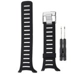 Pulseras de goma para Suunto T1 T1c T3 T3c T3d T4c T4d Negro