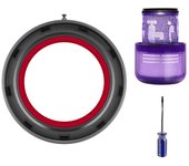 Anillos de sellado del depósito de polvo de repuesto para el anillo de sellado del cubo de polvo de la aspiradora V11 y filtros Hepa Como se muestra