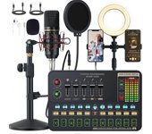 V10Xpro Juego Profesional De Tarjetas De Sonido En Vivo Conjunto Completo De Equipo Computadora Móvil Micrófono Sonido