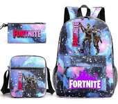 3pcs Fortnite Mochila Adolescente Mochila para niñas Mochila Mujeres Hombres Estudiante medio Mochila Fluorescent Yellow