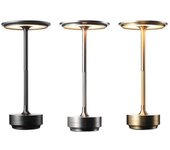 lámpara de mesa inalámbrica regulable recargable impermeable luz de escritorio, control táctil lámpara de cristal gatsby8700521862614