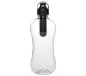 550ml Filtro de hidratación de agua Botella Bobble Beber deportes al aire libre Gimnasio Senderismo Negro