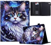 Para Samsung Galaxy Tab A8 10.5 (2021) X205 / X200 Patrón de caja Impresión Cubierta de tableta Estuche de soporte de soporte de tarjeta de cuero a...