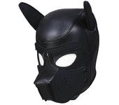 Mascota de perro con orejas Máscara de perro de goma suave Máscara de perro de cabeza completa Disfraz de cachorro de adultos Disfraz de novedad pa...