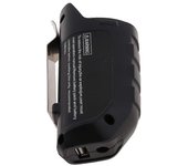 Reemplazo de la funda del cargador del adaptador USB para la batería de iones de litio profesional BOSCH 10.8V / 12V BHB120 Negro