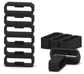 10pcs Silicone Compatible Anillos seguros Correa de reloj Sujetadores Correa Guardianes de la banda Bucles de correa compatibles con el reloj Garmi...