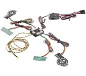 Grupo de luces LED del sistema de iluminación del varillaje trasero delantero para Traxxas TRX-4 2021 Bronco 1/10 RC Crawler Car Upgrade Parts como...