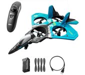 RC Avión de control remoto 2.4G Control remoto Hobby Planeador de avión Avión EPP Juguetes de espuma RC - Azul