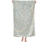 Toalla de playa grande Paisley - Toalla de piscina de algodón grueso de felpa, toallas de playa para adultos-Paisley 3- DSB3350 27.5x55in 70x140cm