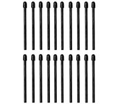 (Paquete de 20) Puntas / puntas de marcador para 2 puntas / puntas suaves de reemplazo de lápiz óptico Negro
