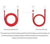 Nuevo cable plano Oneplus 1.5m Dash Charge Type-c 4a Cable de datos de carga rápida USB, adecuado para Oneplus 6/5/5t/3/3t