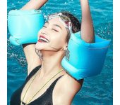 unbrand Nuevos anillos de brazo inflables de natación para niños adultos Mangas circulares flotantes portátiles Brazaletes de boya de piscina Equip...