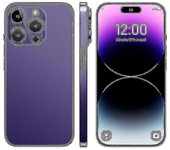 Teléfono móvil I14 Pro Max Android Perforación 7.3 Grande En Blanco Nosotros NOS purple