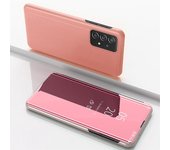Para Samsung Galaxy A53 5G Ver ventana galvanoplastia Estuche Soporte Espejo de cuerpo completo Flip Folio Co Oro rosa Style C Samsung Galaxy A53 5G