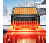 Calentador de coche 12v Calentador de alta potencia Calentador de desempañamiento del parabrisas delantero del coche Naranja One Size