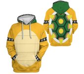 Dibujos animados Bowser 3d print oversize mujer/hombre sudadera con capucha sudadera Y2k Streetwear Hip Hop Pullover Chaqueta con capucha Disfraz d...