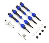 Ejes de transmisión delanteros y traseros para Traxxas Hoss / rustler / slash / stampede 4x4 2wd 1/10 Rc Azul