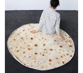 Burritos Manta de tortilla Manta de playa redonda gigante Manta de felpa suave y cómoda novedosa para niños adultos Style 3 180cm