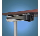 Monzlteck Soporte debajo del escritorio para PS5, soporte sigiloso compatible con Playstation 5 Disc y consola Digital Edition negro