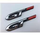 Other SSRGV 1 pieza GT Plata Negro Rojo Metal Insignia para Peugeot 2008 3008 208 308 5008 508 108 RCZ