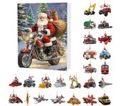 Calendario de Adviento de Navidad 2024 con 24 coches, trenes, aviones y más