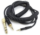 Cable de auriculares de 6,35 mm con conectores de resorte para auriculares Sennheiser HD6DJ MIX HD8 HD7 HD598 HD2.30 HD598SE