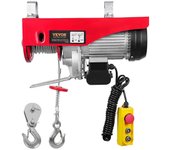 Vevor Polipasto eléctrico, capacidad de elevación de 2200 libras, cabrestante eléctrico de alambre de acero de 1600 W y 220 V con control remoto co...