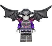 LEGO Ninjago General Vangelis Cabeza Negra Lisa Minifigura njo802
