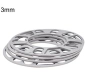 Monnadu 4Pcs 3mm 5mm 8mm 10mm Universal Aluminio aleación Car Wheel Tire Espaciadores Shims Set