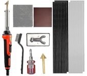 Kit de soldadura de plástico 100w, kit de soldadura de plástico 2 en 1, para reparación de superficies, parachoques de automóvil, kayak, canoa W Co...