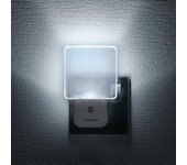 Mintian LED Integral, Enchufe en Paredes con Fotocélula Dusk to Dawn, Iluminación Nocturna con Sensor Automático, 0.6 W, Blanco, 1 paquete