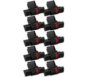 Reemplazo de 10Pack para las cintas de la impresora del rodillo de tinta de la calculadora IR-40T MP-12D utilizadas para, -100TM, -150TM negro