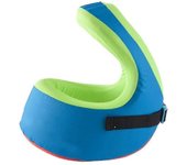 Chaleco de natación para niño Flotadores inflables portátiles de piscina anillo de natación azul M