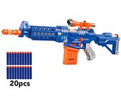 TechKidz Rifle de asalto de dardos de espuma - Modelo Platoon, Azul