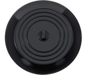 Tapón de drenaje de silicona grande para cocina, baño, bañera y fregadero - Negro