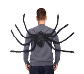 Flye Disfraz De Mochila De Araña De Halloween Disfraz De Araña Colorido Con Correa Y Adornos Navideños De Bolsillo Negro