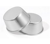 20 Piezas Moldes Individuales Moldes para pudín Tazas Mini moldes fundidos de chocolate Antiadherente Pastel de magdalenas Coo Plata