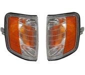 Wiuo Luz de esquina para Mercedes Benz W124 W202 1986-1995 E180 E200 E300 Indicador de luz de señal de giro Lámpara de luz ancha amarillo blanco Am...