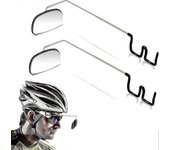 Paquete de 2 gafas de ciclismo Espejo, espejo retrovisor gran angular ajustable de 360 grados, accesorios de ciclismo