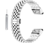 Para Garmin Fenix 7/6/5 correa de reloj de acero inoxidable correa de reloj de reemplazo con herramienta
