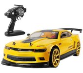 1:10 70Km/H 2.4G RC Coche Derrape Campeonato de Coches de Carreras 4WD Doble Batería Todoterreno Radio Cont amarillo