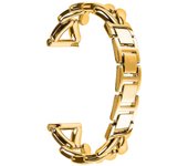 Correa de reloj de aleación de zinc para repuesto de la correa del reloj Garmin vivoactive 5 / Garminactive 5 Twisted Metal Oro